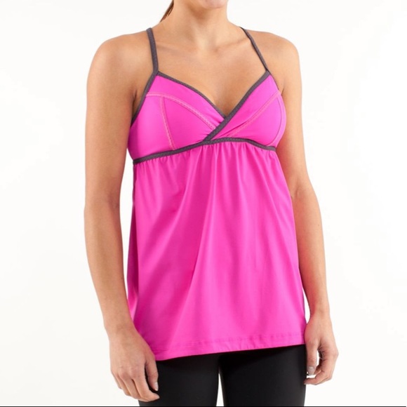 LULULEMON Pink Rehearsal Workout Tank Top